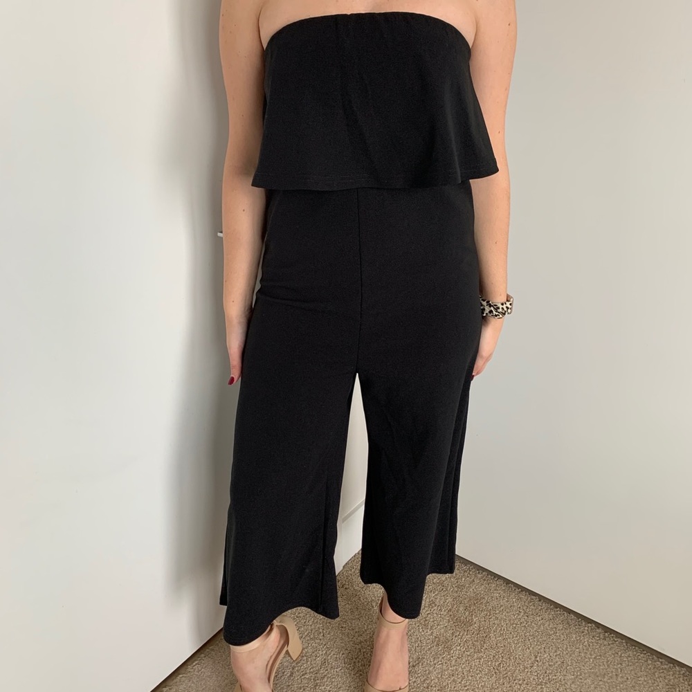 Women’s Black Strapless Romper
